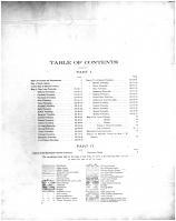 Table of Contents, Edmunds County 1905